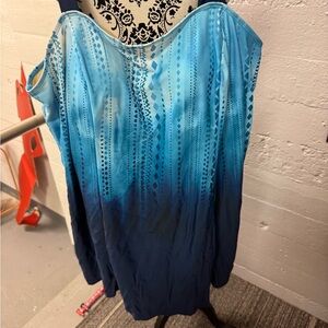 NWT Swimsuits For All Blue Ombre Swimsuit Sz 20